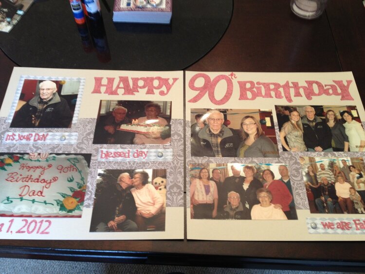 90th Birthday - 2Pg Layout