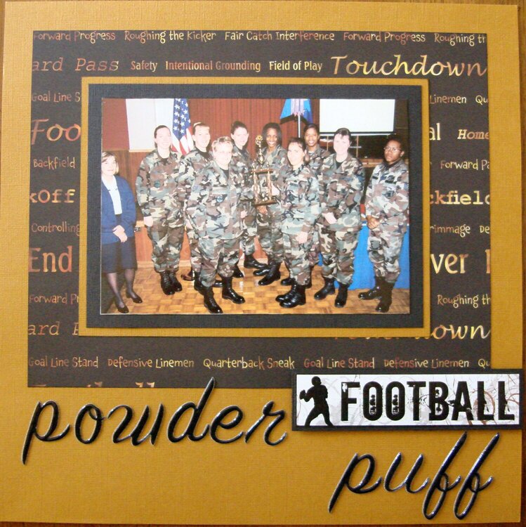 Powder Puff Football   Rt Side
