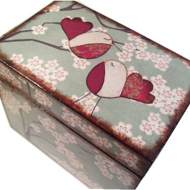 Decoupage Recipe Box