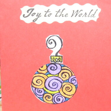 Joy to the world #1 (clemson colors)