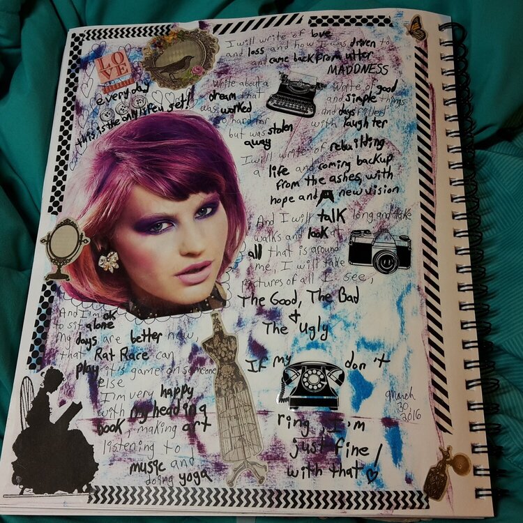 I&#039;ll Write- Art Journal page