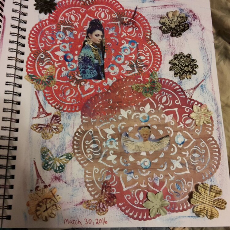 BoHo page for Art journal
