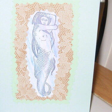 Layered mermaid card # 2