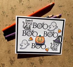 Boo Happy Halloween Card