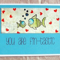 you are fintastic valentine's day card