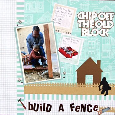 Chip off the old block - build a fence