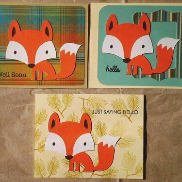 Cards for kids - fox
