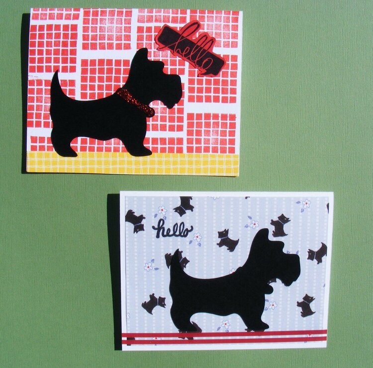 cards for kids - scotty dogs