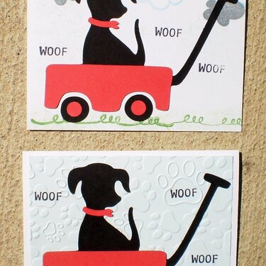 Cards for Kids - woof woof