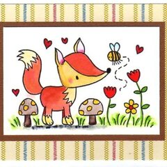 fox - sending warm fuzzy wishes