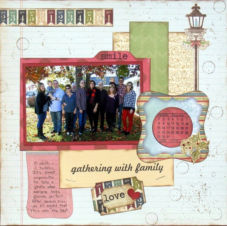 gathering with family