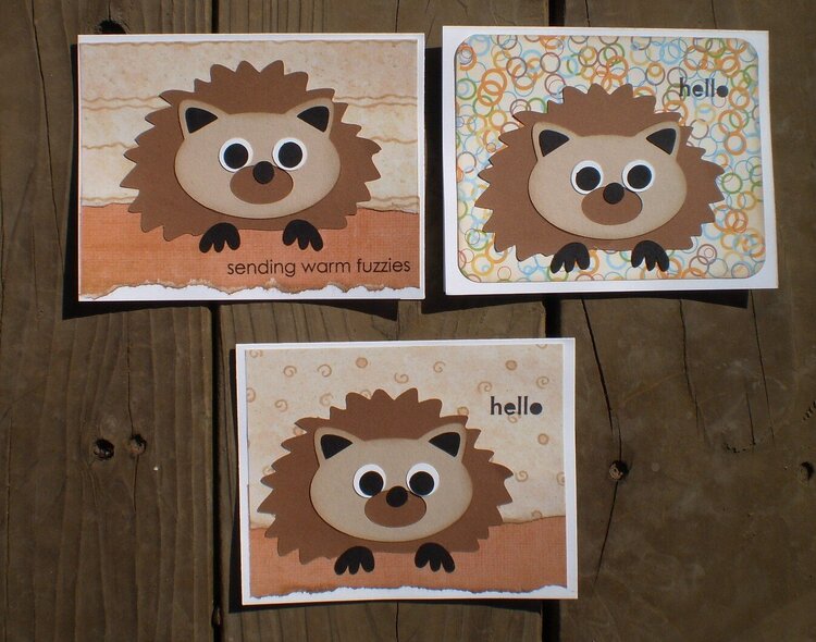 Cards for kids - Hedgehog