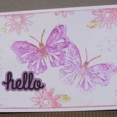 hello (butterfly card)