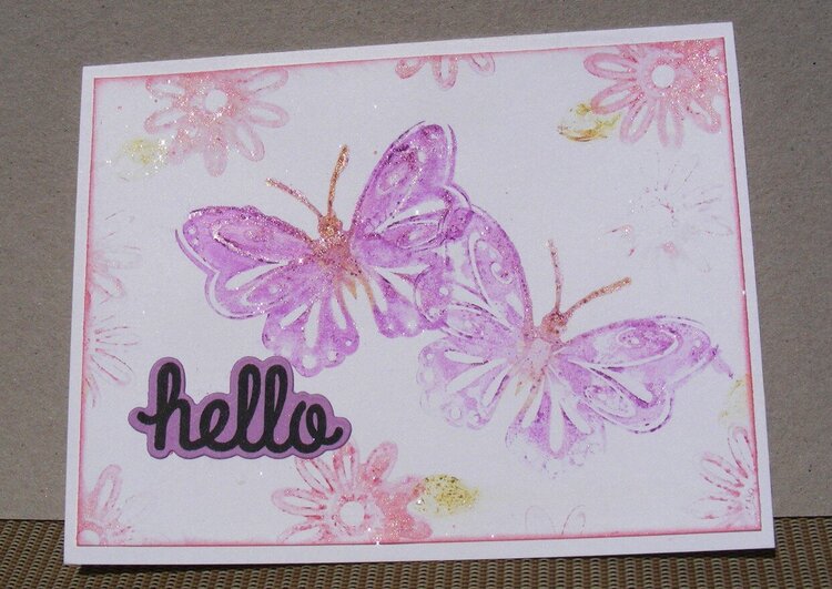 hello (butterfly card)