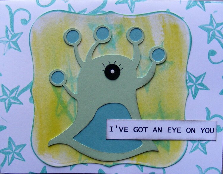 I&#039;ve got an eye on you - cards for kids