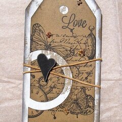 vintage tag (love)