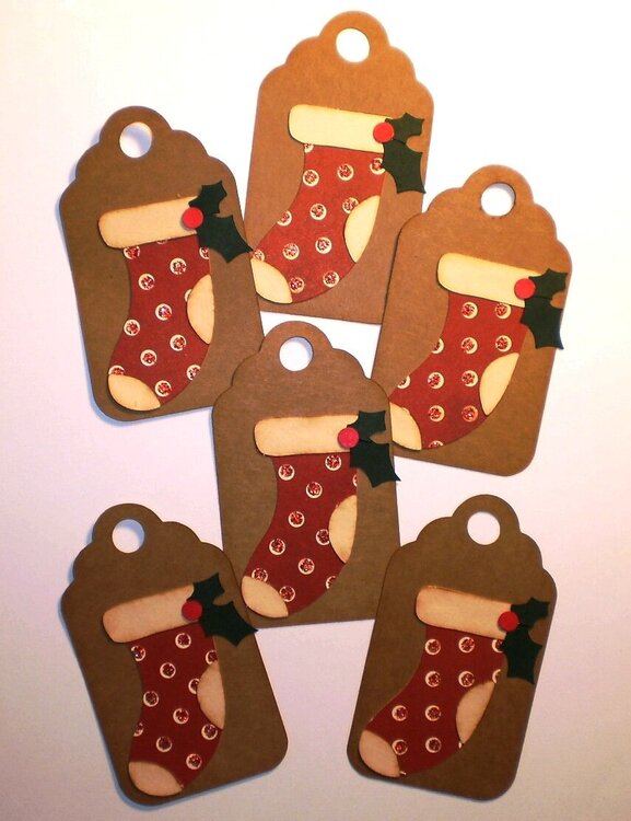 Christmas stocking tags