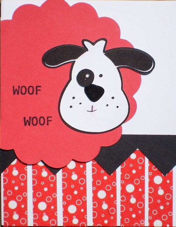 Cards for Kids - woof woof