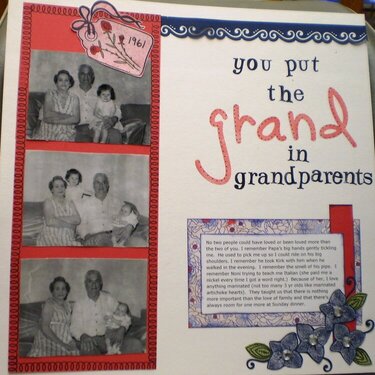 you put the GRAND in grandparents