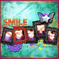 Smile - first ever digi layout.