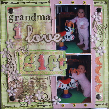 Grandma, I love my gift