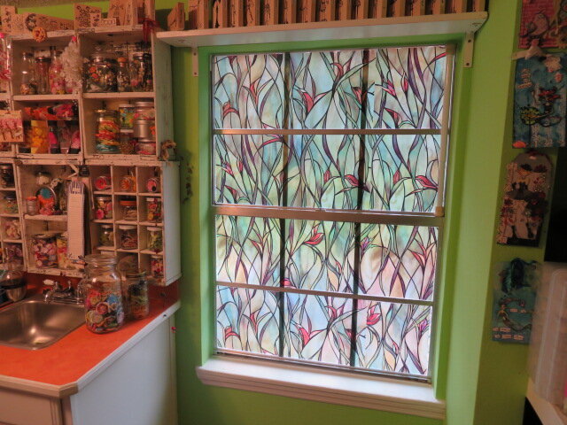 Faux stained glass