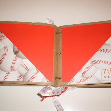 Baseball paper bag album pages 3 -  4