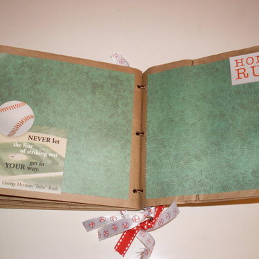 Baseball paper bag album pages 9-10