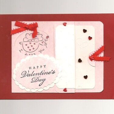 Happy Valentine Slide Pocket Card