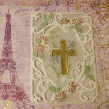 Easter parchment paper card