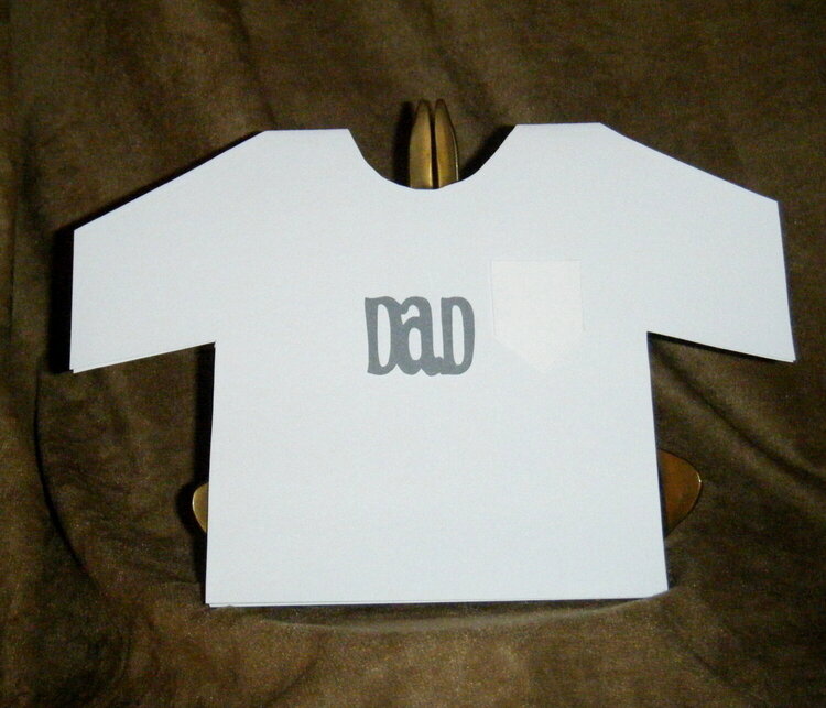 Dad Pocket Tee Shirt Card for Father&#039;s Dad