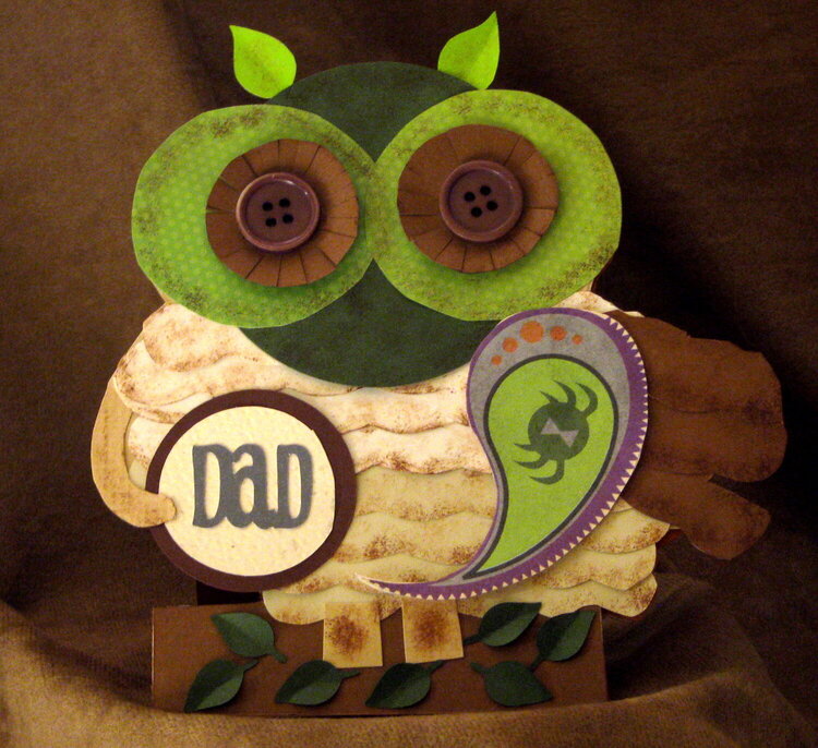 Wise Owl Father&#039;s Day Card