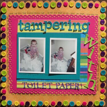 Tampering with TOILET PAPER!