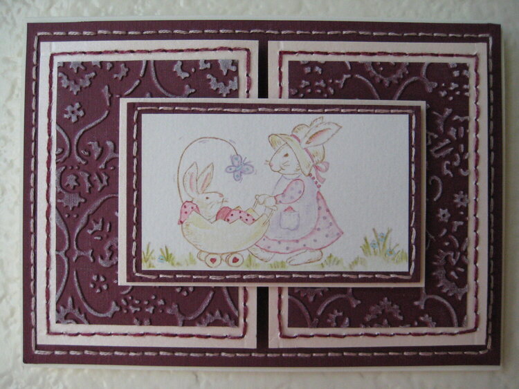 Baby Bunny Girl Card