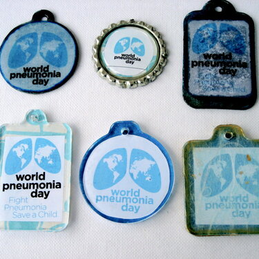 Misc. pendants for World Pneumonia Day