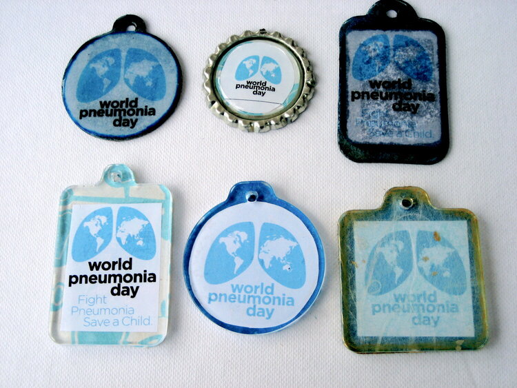 Misc. pendants for World Pneumonia Day