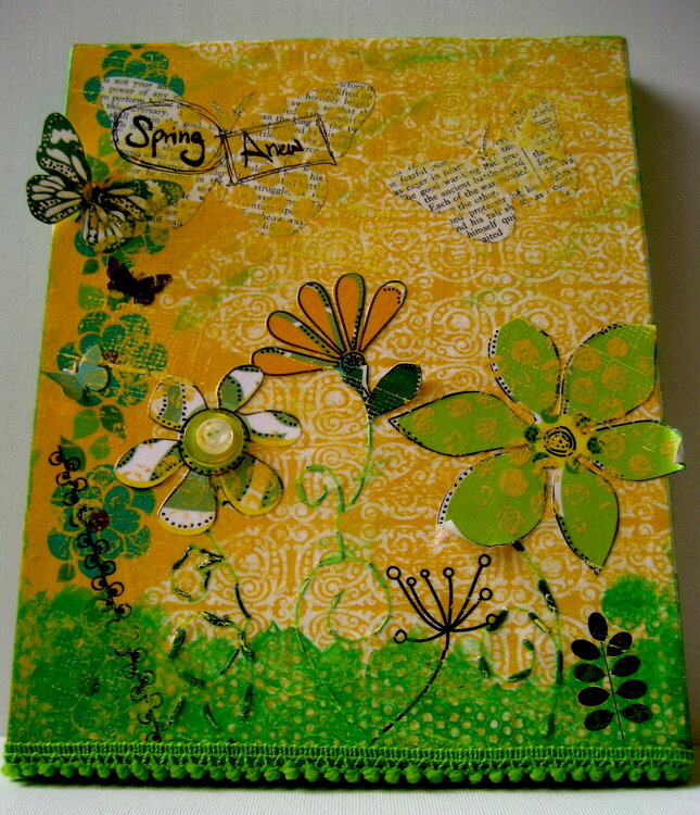 Spring Altered Canvas