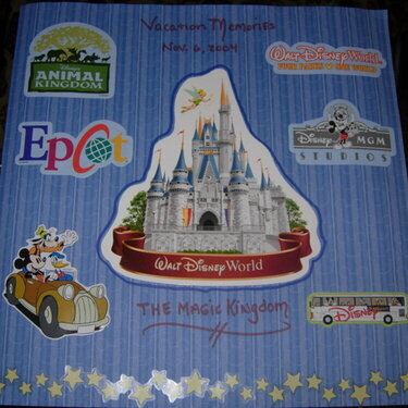 Disney World Vacation Memories/Cover Page