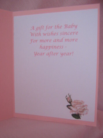 Gift Card for Baby Girl - Inside
