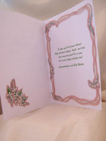 Wedding Congratulations Card - Inside