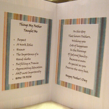 Father&#039;s Day Card - Inside