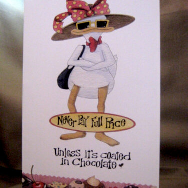 Chocolate Mother&#039;s Day Card - Front