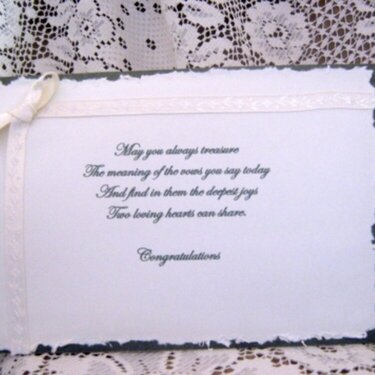 Wedding Card - Inside