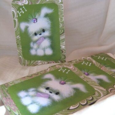 Fuzzy Puppy Note Card Set of 6