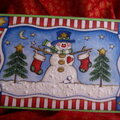 Holly Jolly Snowman Christmas Card