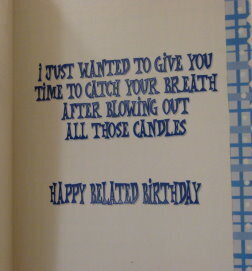 Belated Birthday Card from Daisy Duck Inside
