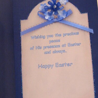 Easter Peace Greeting Card - inside