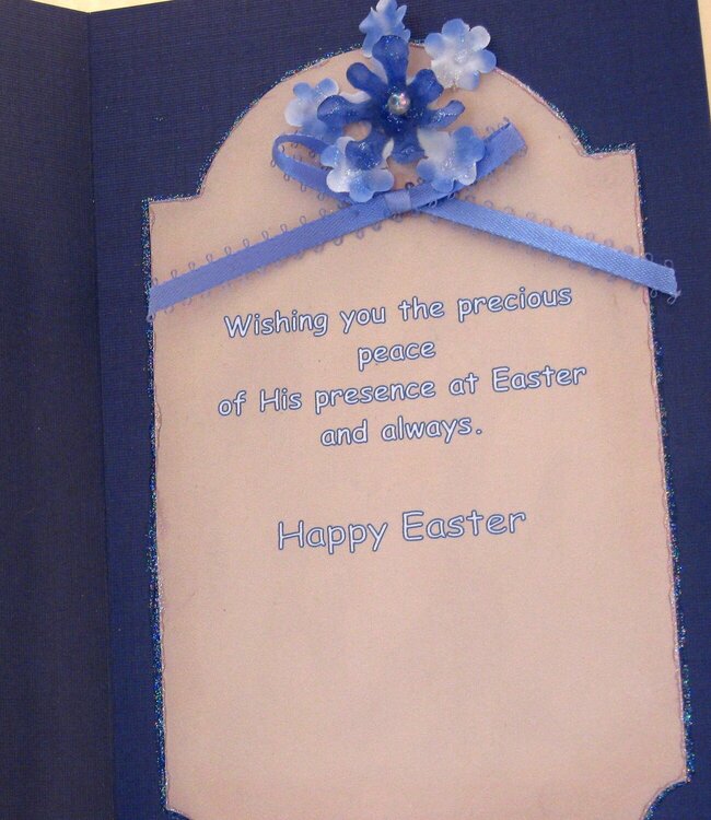Easter Peace Greeting Card - inside