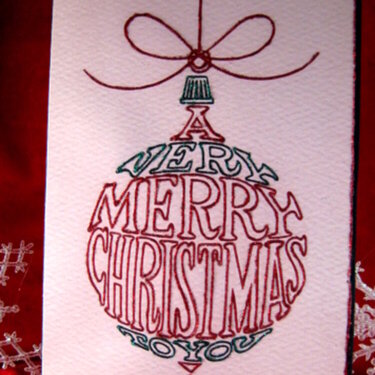 A Very Merry Christmas to You Ornament Card