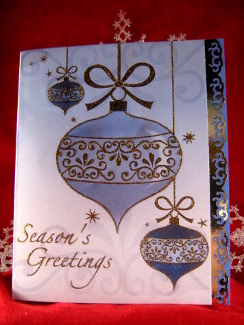 Blue and Gold Season&#039;s Greetings